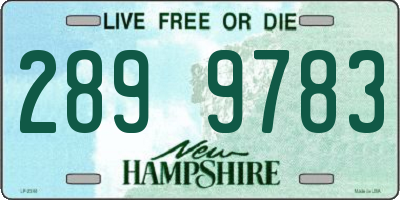 NH license plate 2899783