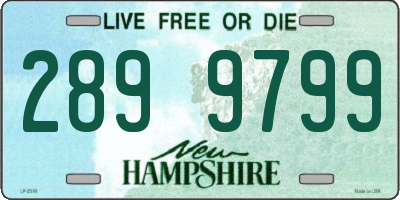 NH license plate 2899799