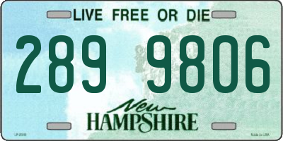 NH license plate 2899806