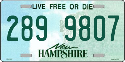 NH license plate 2899807