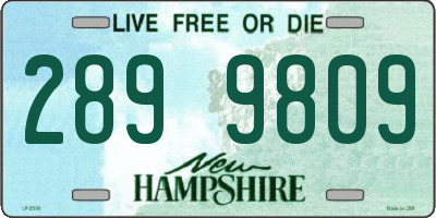 NH license plate 2899809