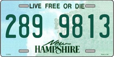 NH license plate 2899813