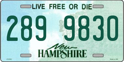 NH license plate 2899830
