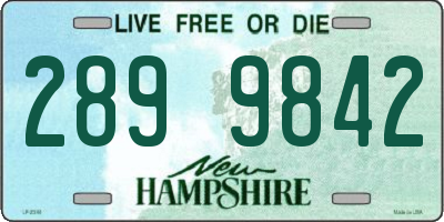 NH license plate 2899842