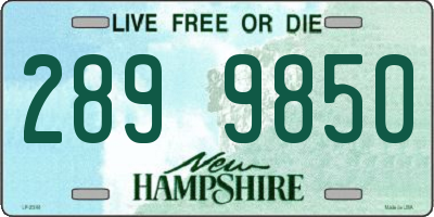 NH license plate 2899850