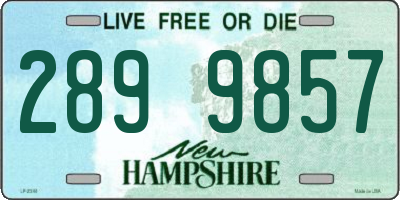 NH license plate 2899857
