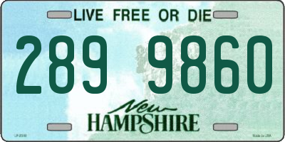 NH license plate 2899860