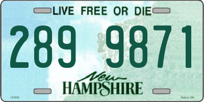 NH license plate 2899871