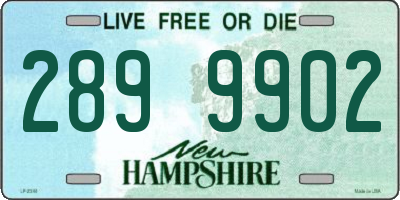 NH license plate 2899902