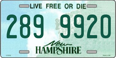 NH license plate 2899920