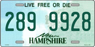 NH license plate 2899928