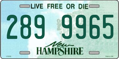 NH license plate 2899965