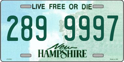 NH license plate 2899997