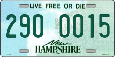 NH license plate 2900015