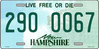 NH license plate 2900067