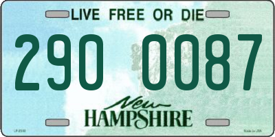 NH license plate 2900087