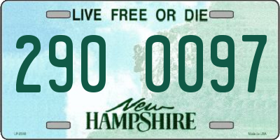NH license plate 2900097