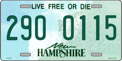 NH license plate 2900115