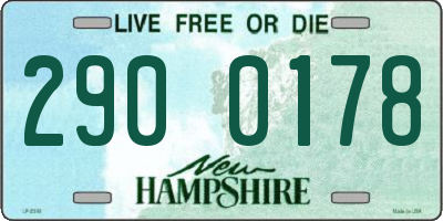 NH license plate 2900178