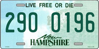 NH license plate 2900196