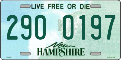 NH license plate 2900197