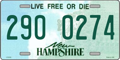 NH license plate 2900274