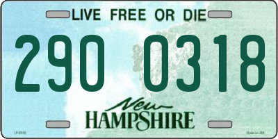 NH license plate 2900318