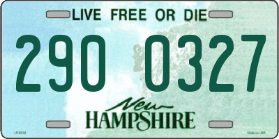 NH license plate 2900327