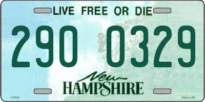 NH license plate 2900329