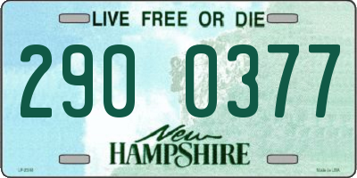 NH license plate 2900377