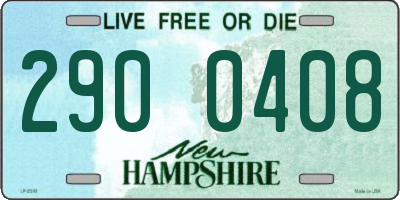 NH license plate 2900408