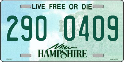 NH license plate 2900409