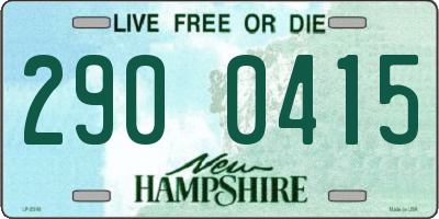 NH license plate 2900415