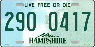 NH license plate 2900417
