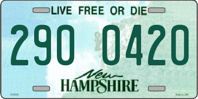 NH license plate 2900420