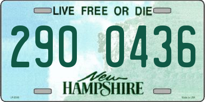 NH license plate 2900436