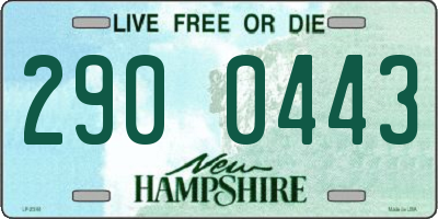 NH license plate 2900443