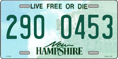 NH license plate 2900453