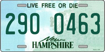 NH license plate 2900463