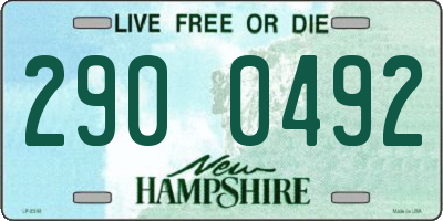 NH license plate 2900492