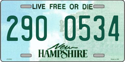 NH license plate 2900534