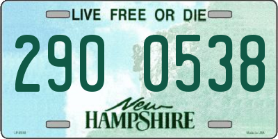 NH license plate 2900538