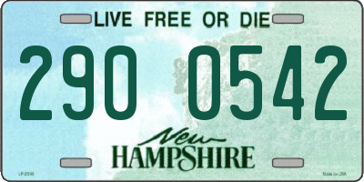 NH license plate 2900542