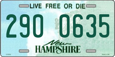 NH license plate 2900635