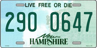 NH license plate 2900647