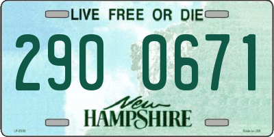 NH license plate 2900671