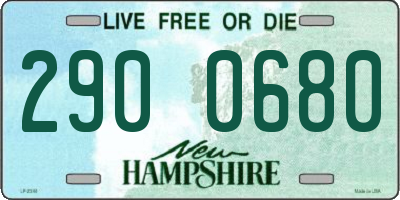 NH license plate 2900680