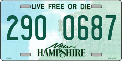 NH license plate 2900687
