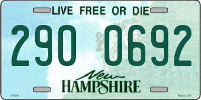 NH license plate 2900692