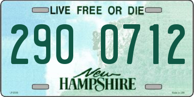 NH license plate 2900712